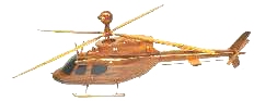 wooden  helicopter, Oh58 Kiowa wooden  helicopter model