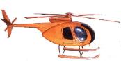 Wood helicopter bell 0h-6