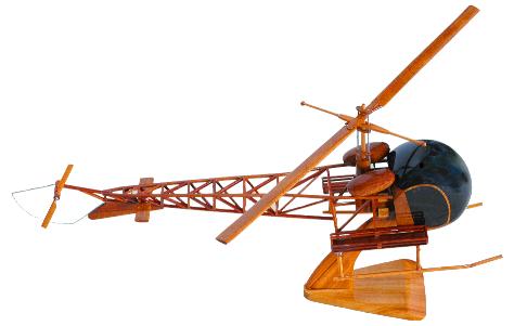OH-13 Siuox desktop Model OH-13 Wood helicopter model