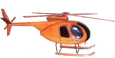 OH-6 Cayuse Wood Desktop Helicopter Model  Wooden Helicopters  Wood helicopter models Mahogany Helicopter