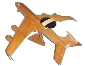 E-3 AWACS Wood Wooden Maogany Model airplane airplanes aircraft desktop models