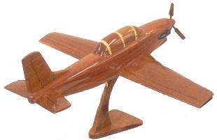 T-34 wood, wooden mahogany desktop model airplane aircraft plane airplanes planes