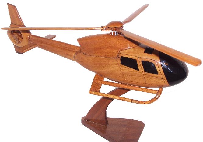 EC120 model EC 120 wood model Wooden helicopter model