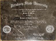 Laser engraved diplomas