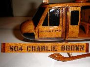 engraved model helicopter