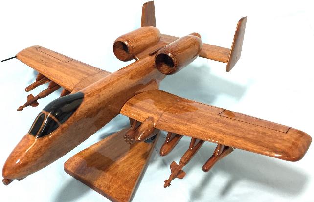 A-10 model, A-10 airplane model, A-10 wood model