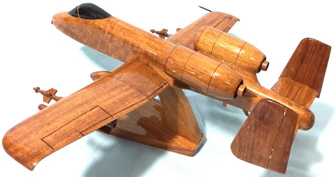 A-10 model, A-10 airplane model, A-10 wood model