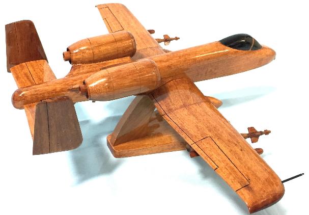A-10 model, A-10 airplane model, A-10 wood model