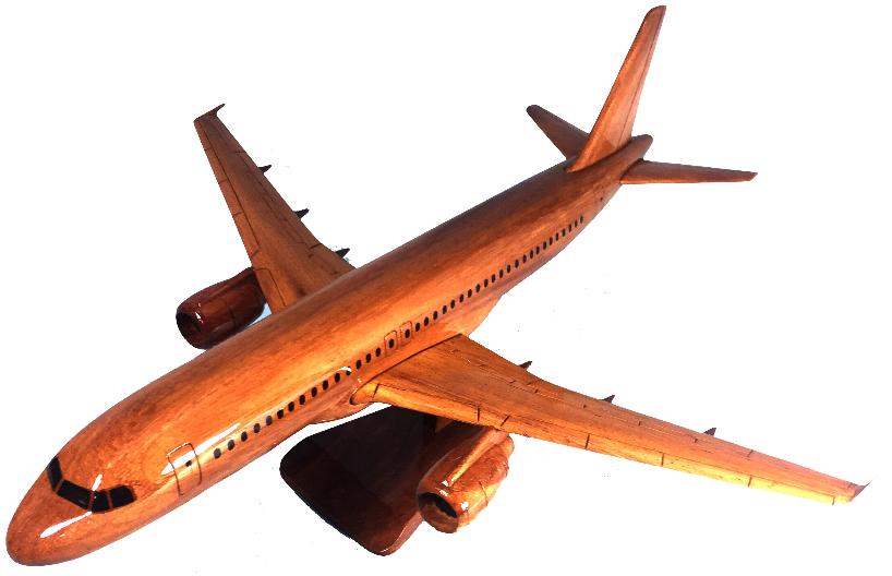 Airbus 320 airplane wood