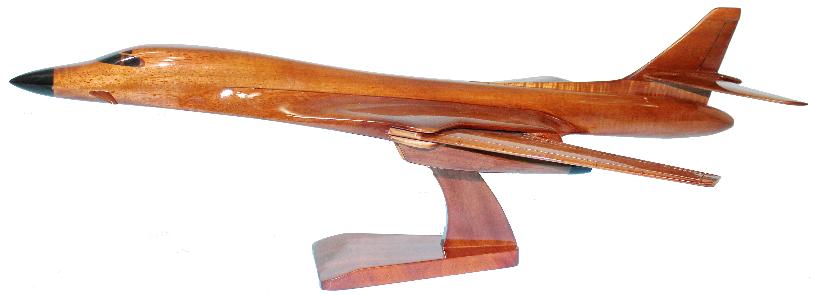 B1 lancer bomber airplane model wood