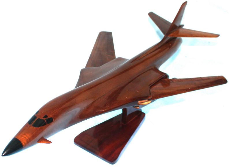 Wooden model B-1 Bomber 