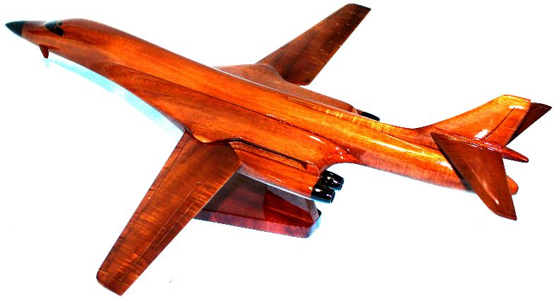Wooden B-1B Lancer airplane model
