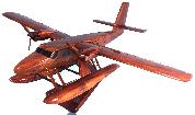 DHC6F Wooden model airplane