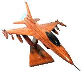 F16 Falcon wood airplane model