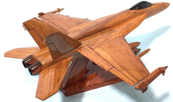 F-18 Model, F-18 Wood Model, F-18 Airplane model