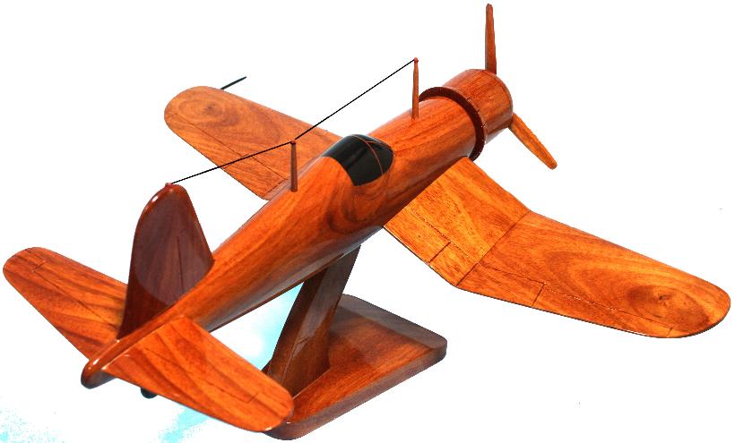 WOOD F4U CORSAIR AIRPLANE MODEL