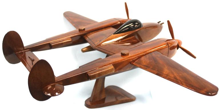 P398 Lightning Model, Wood P-38  Model, P-38 Model Airp;ln