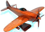 P-47 Thunderbolt wooden model airplane