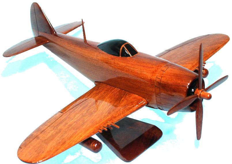P47 Thunderbolt model, Wooden P47 model, Wood P47 desktop model, P47 airplane model