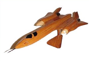 SR-71 Black Bird natural mahogany wood, wooden desktop model  airplane aircrafrt models