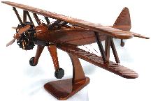 STEARMAN AIRPLANE MODEL WOOD