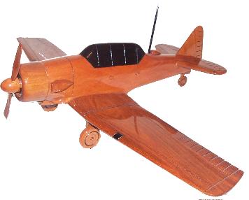 At6 texan wood aircraft model