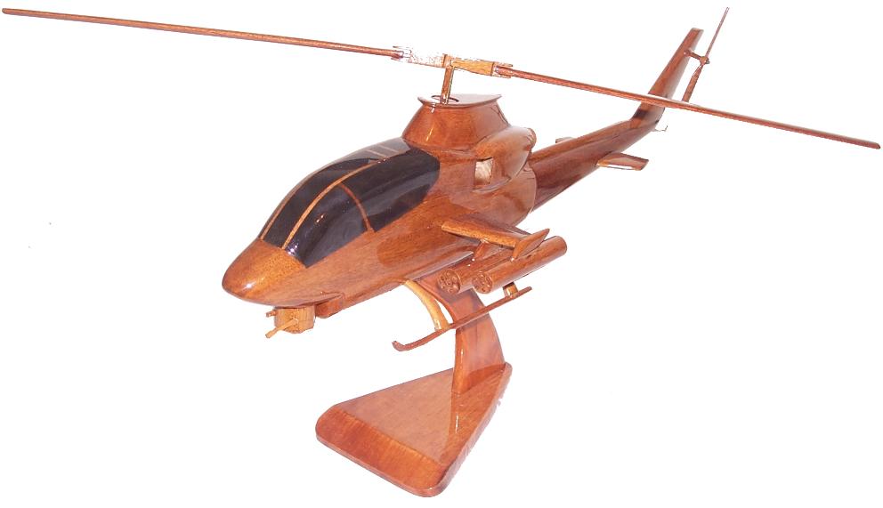 AH1G Cobra Wood Model Helicopter, AH1G Huey Cobra Wooden desktop