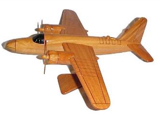B-26 Marauder natural mahogany wood, wooden desktop model airplane aircraft plane models model planes