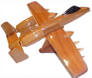 A-10 Thunderbolt Warthog Wooden airplane A10 Mahogany aircraft, desktop