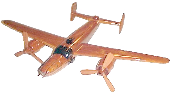 B-25 Mitchel natural mahogany wood, wooden desktop model airplane aircraft plane models model planes
