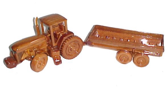 Mahogany Model Tractor